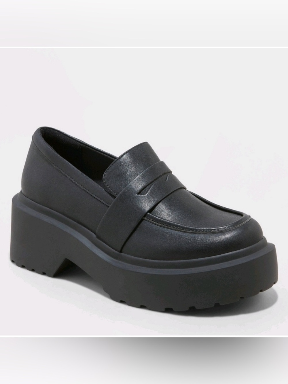 NWOT wild fable Black Chunky Platform Penny Loafers